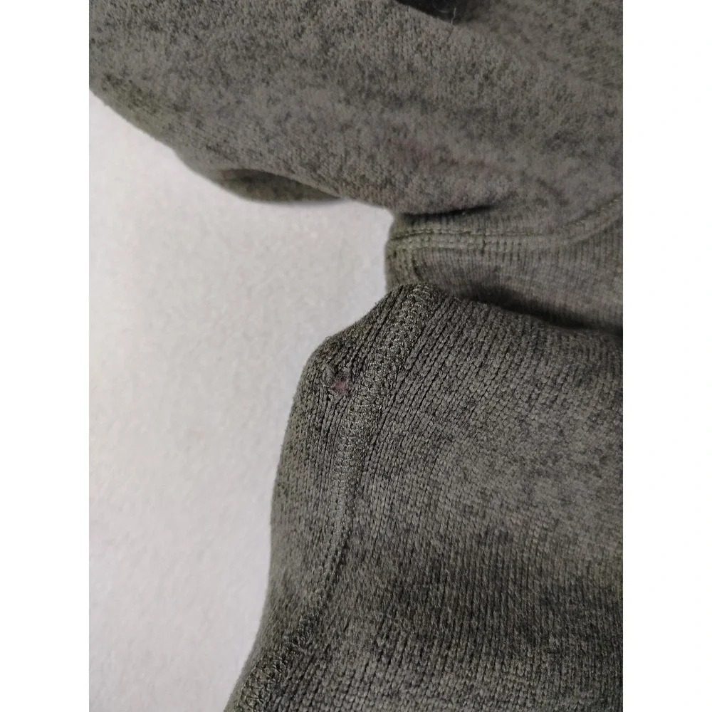 The North Face Pullover Mens Large Green Fleece 1/4 Zip Thermal Hiking Outdoors
